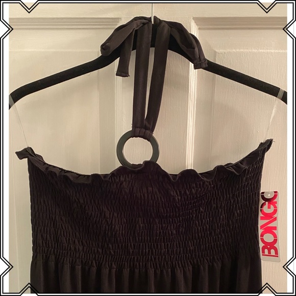 BONGO Dresses & Skirts - Bongo Black Hi/Lo Hem Halter Dress